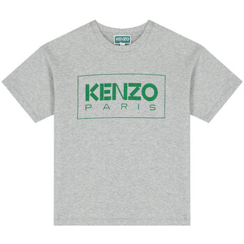 Boys Grey Logo T-Shirt